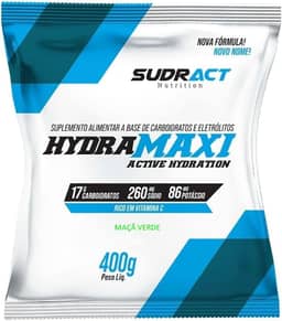 Sudract Isotônico Em Pó Hydramaxi - Rende Até 10 Litros - Energy Drink - Pré E Durante Os Treinos (Maçã Verde)