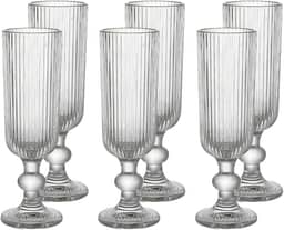 Haus Concept - Jogo de 6 Taças de Vidro Reluz para Espumante 150ml - Cristal