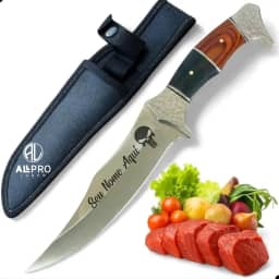 Faca Churrasco Artesanal Afiada Personalizada Nome (FACA 01)