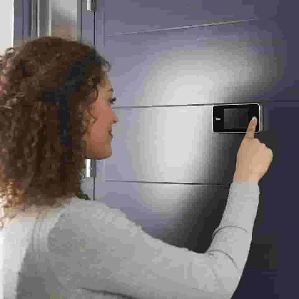 Olho Magico Digital Real View com Tela LCD, Camera com Visão de 105°