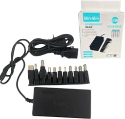 Carregador Universal De Notebook. Fonte Universal com 11 adaptadores. 120W AC 110V-220V~. Fonte Laptops, Dispositivos Móveis e equipamentos diversos. Com proteção para sobrecarga e curto.