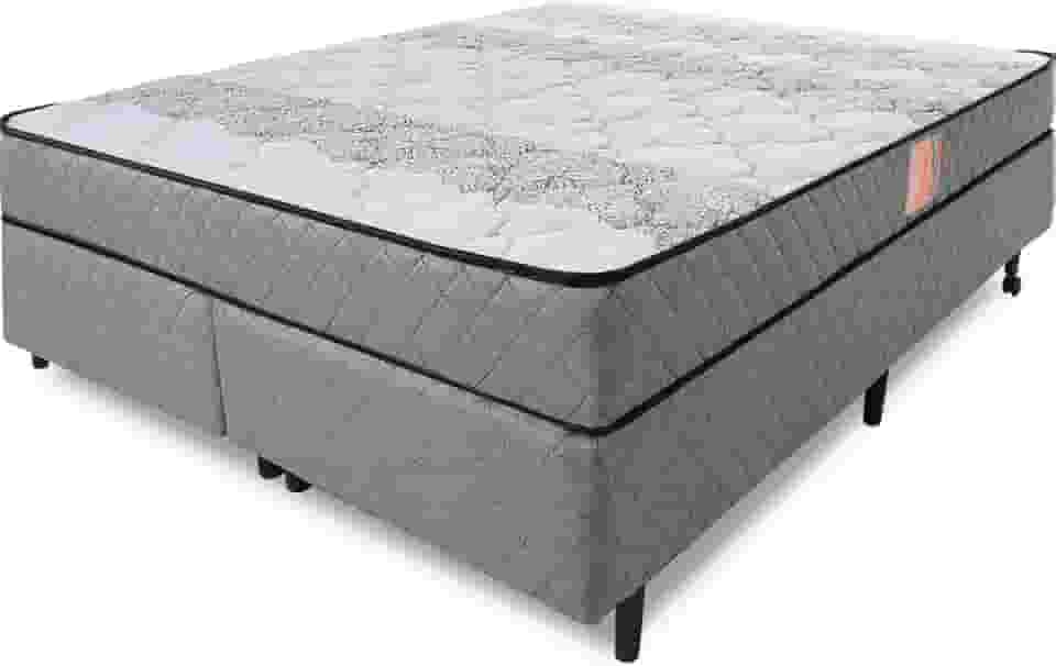 Cama Box Colchão King Firme Espuma D33 Antialérgico Certificado 193x203x51cm - BF Colchões