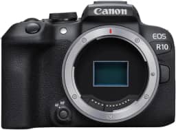 Canon EOS R10 (apenas corpo), câmera vlogging sem espelho, 24,2 MP, vídeo 4K, processador de imagem DIGIC X, gravação de alta velocidade, rastreamento de assunto, compacta, leve, detecção de assunto,