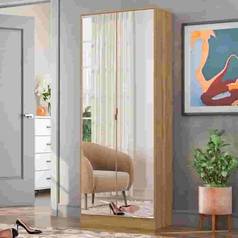 Sapateira com Espelho 02 Portas 01 Gaveta Grife Demóbile Amendola