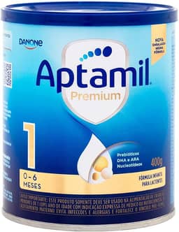 Fórmula Infantil: Aptamil Premium 1 400g - 0-6 meses