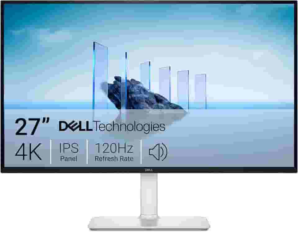 Dell Monitor 27 Plus 4K - S2725QS - 68.6 cm 4K (3840 x 2160) 120Hz 16:9 Display, painel IPS, AMD FreeSync Premium, sRGB 99%, alto-falantes integrados, taxa de contraste de 1500:1, Comfortview Plus