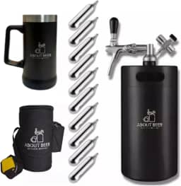 Kit Chopeira Térmica Keg Vacuum Portátil de 5 L com Caneca About Beer