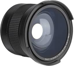 Lente Super Grande Angular 58MM 0,35X Fisheye Preta para Câmera SLR DSLR