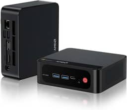 Beelink SER6 Pro Mini PC, AMD Ryzen 7 6800H (até 4,7 GHz) 8C/16T, mini computador 32GB DDR5 RAM 500GB NVME SSD, mini computador desktop 4K @60Hz tela tripla/WiFi6/BT5.2 para jogos/casa/escritório