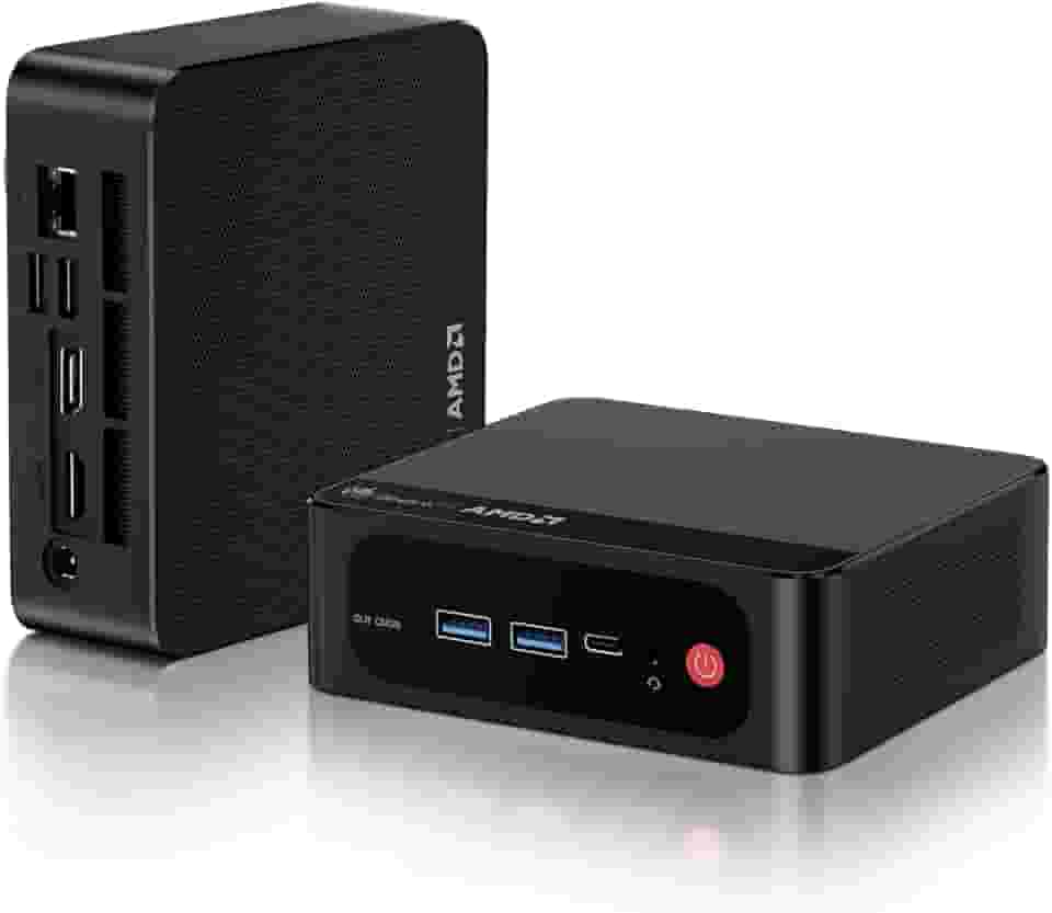 Beelink SER6 Pro Mini PC, AMD Ryzen 7 6800H (até 4,7 GHz) 8C/16T, mini computador 32GB DDR5 RAM 500GB NVME SSD, mini computador desktop 4K @60Hz tela tripla/WiFi6/BT5.2 para jogos/casa/escritório