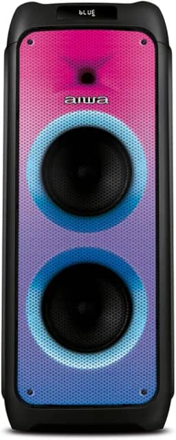 Caixa de Som PartyBox AIWA PB-06 Bluetooth 20H RGB USB TWS Preto