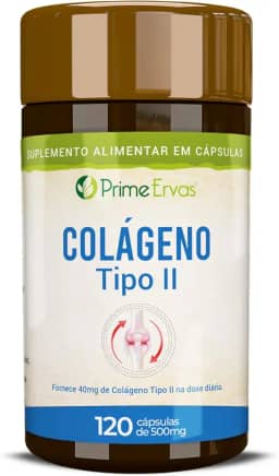 Colágeno Tipo 2 Saúde das Articulações 120 Cáps Prime Ervas