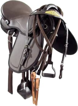 Sela Australiana Marrom Lisa Completa 16 Polegadas Cavalgada