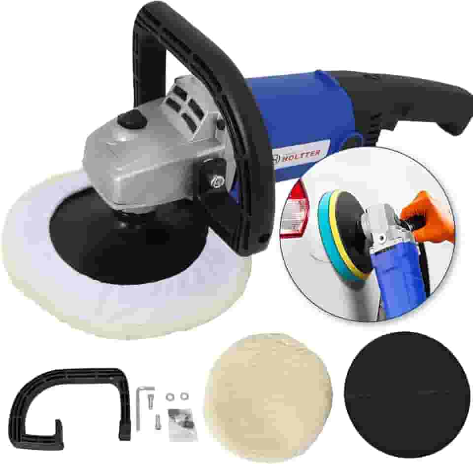 Politriz Lixadeira Multifunções Automotiva 7 1400W 180mm 3000RPMPolidor Máquina de Polir Elétrica Profissional Rotativa Máquina de Polimento Automotivo Oficina (110, Volts)