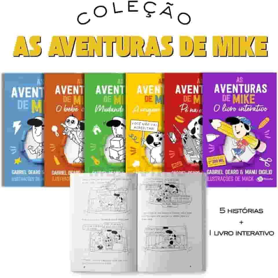 Coleção As Aventuras de Mike – 6 Livros (5 Histórias + 1 Livro Interativo) | Gabriel Dearo e Manu Digilio |