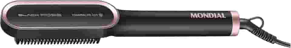MONDIAL Escova Alisadora Black Rose, Preto/Rose, 36W, Bivolt - EA-07