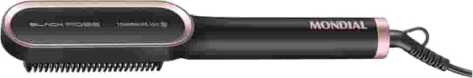 MONDIAL Escova Alisadora Black Rose, Preto/Rose, 36W, Bivolt - EA-07
