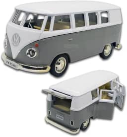 Miniatura de carro Kombi 1969 em metal, Carrinho de ferro Kombi, 1:32, 13 CM, RMZ City