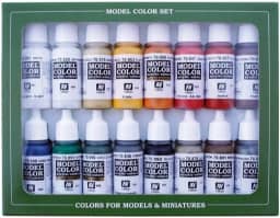 Vallejo - Conjunto de tintas napoleônicas francesas e britânicas 1789-1815 | Cor do modelo | Cores de alta pigmentação | Acabamentos históricos para kits de modelo e figuras em escala | 16 frascos x