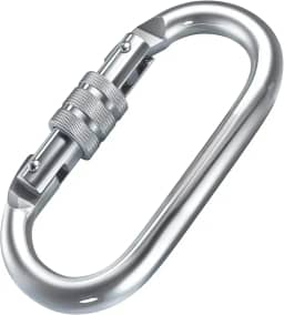 Mosquetão de Segurança Oval Trava Dupla Vicsa VIC24300