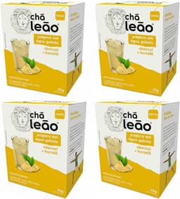 Combo Chá Leão Água Gelada Abacaxi e Hortelã - 4 Caixas 40 Sachês