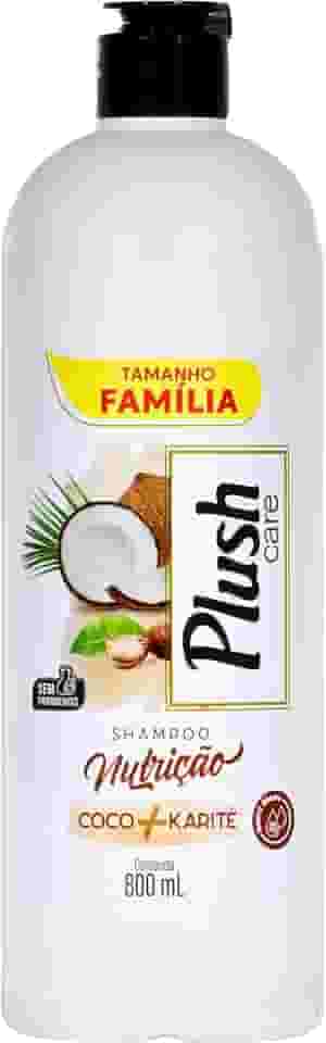 Zoopers Shampoo Para Cabelos Nutrição Coco + Karité Plush Care 800Ml Marrom