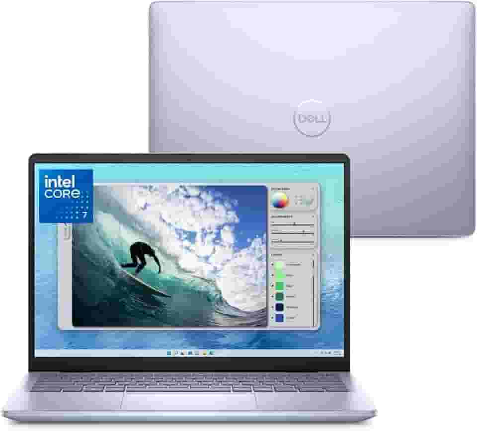 Notebook Dell Inspiron I14-I150U-M70 14" FHD+ Intel® Core™ 7 150U 16GB 1TB SSD Win 11 Prata Gelo