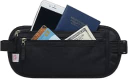 Porta Dinheiro Doleira Notas Viagem Internacional Anti Roubo Invisível Segura Impermeável Cor Preto