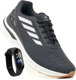 Tênis Masculino Para Caminhada Academia Esportivo Original + Relogio