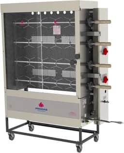 Forno para Frango Rotativo com Infravermelho a Gás com 4 Espetos 20 Frangos PR-621N Style Progás