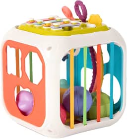 Cubo De Atividade Educativo 7 em 1 Brinquedo Sensorial Kidino Cubo de Atividades Infantil