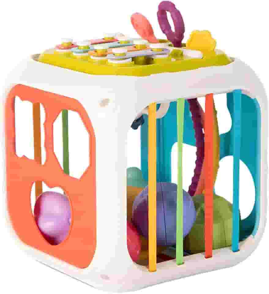 Cubo De Atividade Educativo 7 em 1 Brinquedo Sensorial Kidino Cubo de Atividades Infantil