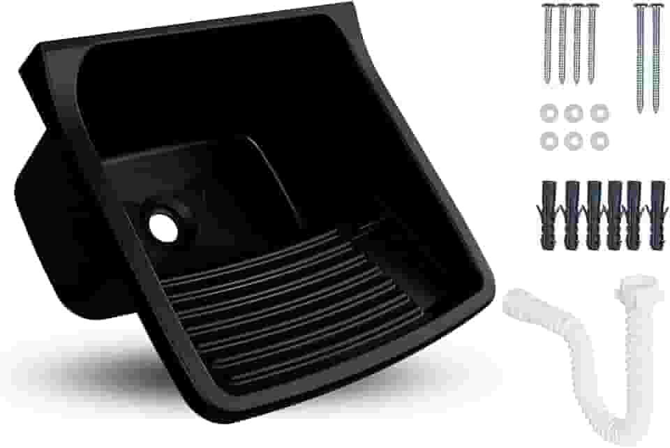 Tanque Plástico Com Sifão Universal Lavanderia 24 Litros