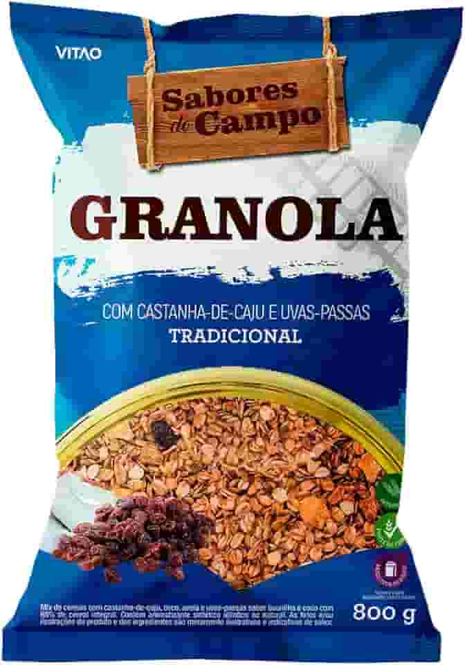 GRANOLA TRADIDIONAL SABORES DO CAMPO 800G