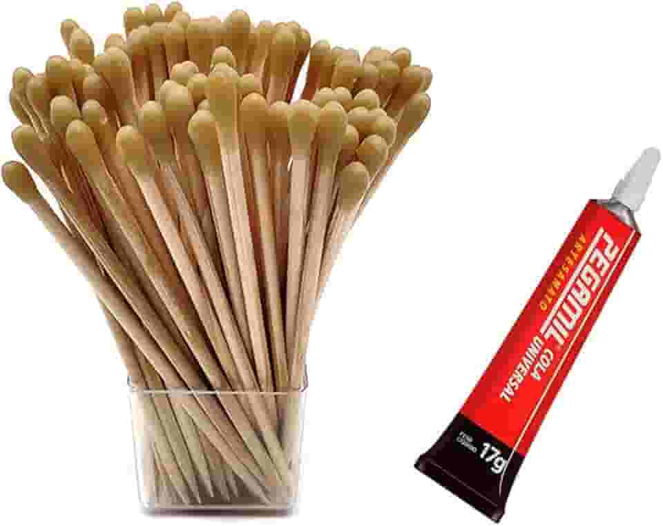 Kit 10 Palitos Pega Strass E Cola Pegamil 17g