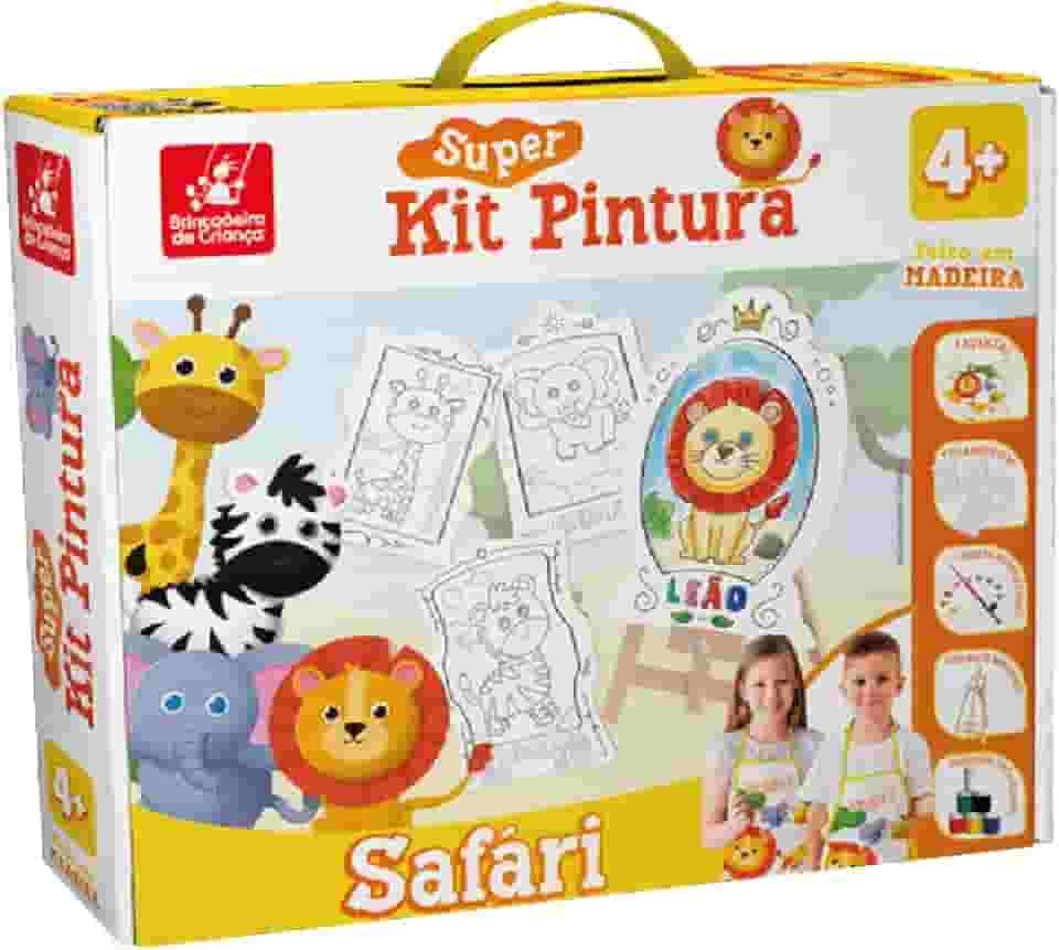Brincadeira de Criança Super Kit de Pintura Safári