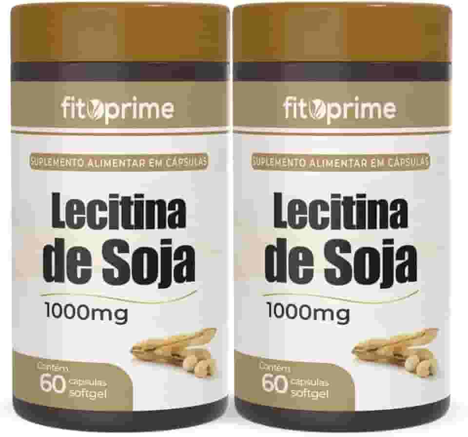 Kit 2x Lecitina De Soja 1000mg 60 Cápsulas