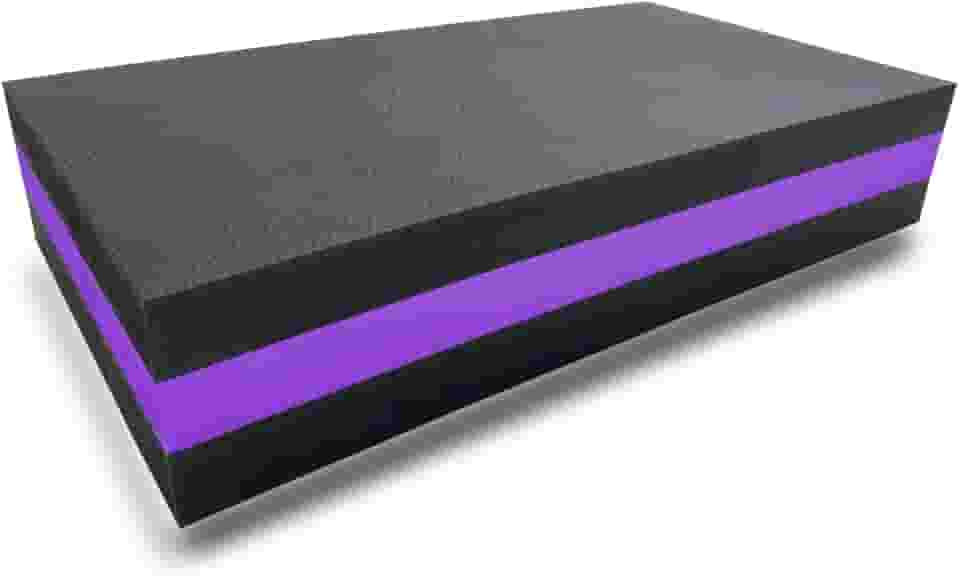 Step de EVA Slim 52x28x10cm Academia Exercícios Aeróbicos Fitness (Lilás)