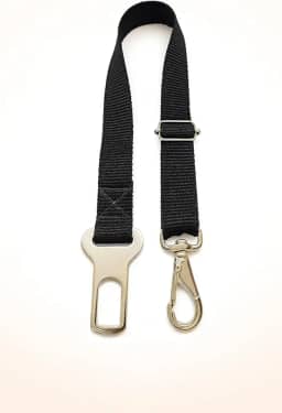 Cinto de Segurança para Cães PET Regulável Mosquetão com Trava em Aço Fita Nylon 20mm Encaixe Universal para Carro – Transporte Seguro e Confortável -SHACK