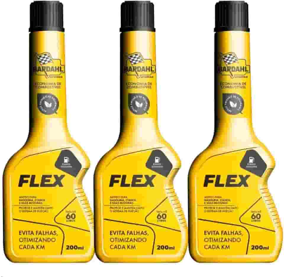 Kit 3 Aditivo Gasolina Etanol Via Tanque Carro Flex 200ml