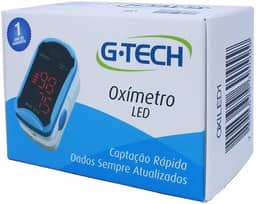 Aparelho Oximetro Medidor De Saturação De Oxigênio G-tech Completo Com Estojo E Capa de Proteção