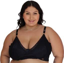 Sutiã de Renda PLUS SIZE Virginia Sustentação