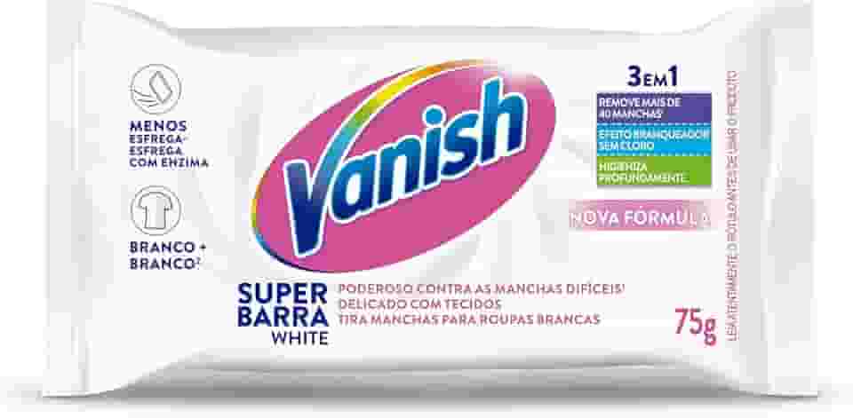 Vanish Tira Manchas Em Barra White 75G Para Roupas Brancas
