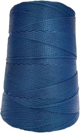 Fio nautico 500g 3mm 500m cores Linha Rabo rato bolsa corda cordão polipropileno croche trico cone (Marinho)