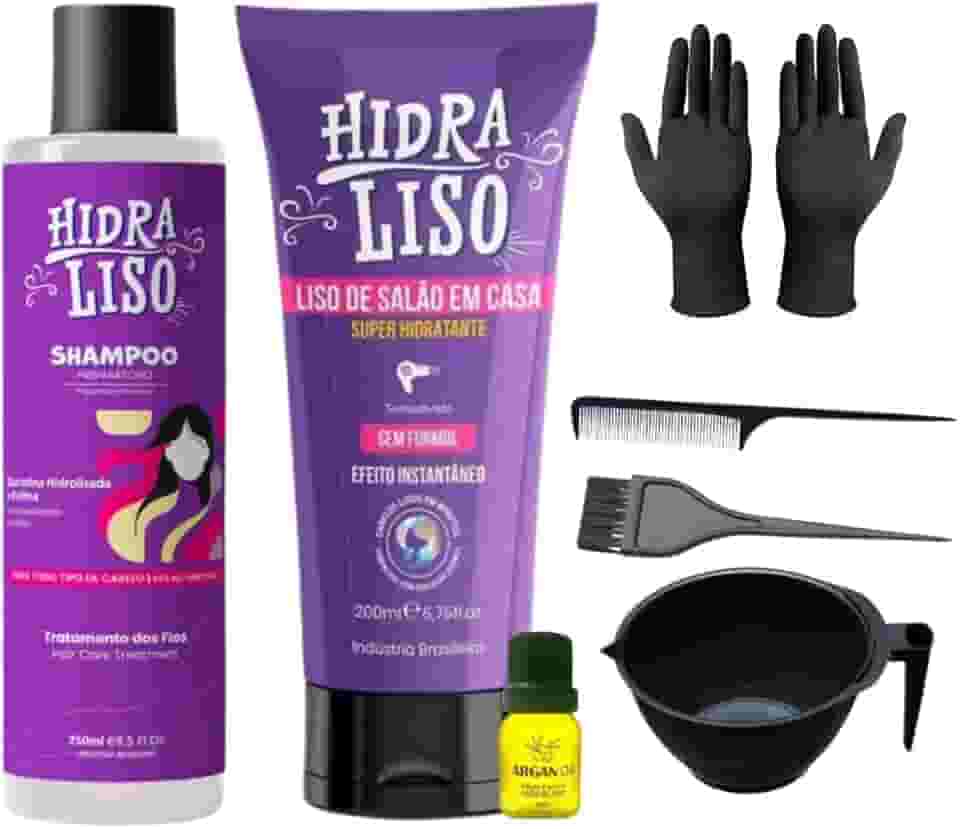 Escova Progressiva Alisante Para Cabelo Hidraliso + Shampoo