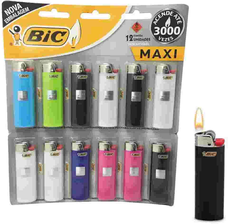 BIC Isqueiro Maxi Com12, multi-color