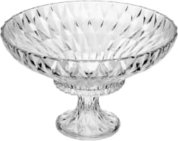 LYOR - Centro de Mesa de Cristal Ecológico com Pé Diamond 32cm x 20cm