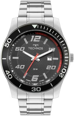 Relógio Technos Masculino Racer Prata - 2115TWC/1P 2115TWC/1P
