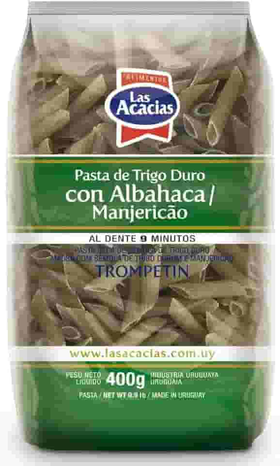 Macarrão de Sêmola de Trigo Durum com Manjericão Penne Las Acacias 400g