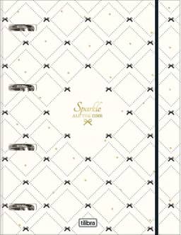 Tilibra - Caderno Argolado Cartonado Universitário com Elástico West Village 48 Folhas